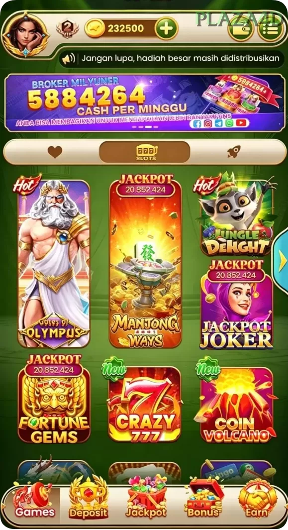 Cuplikan layar PADI777 — aktivitas